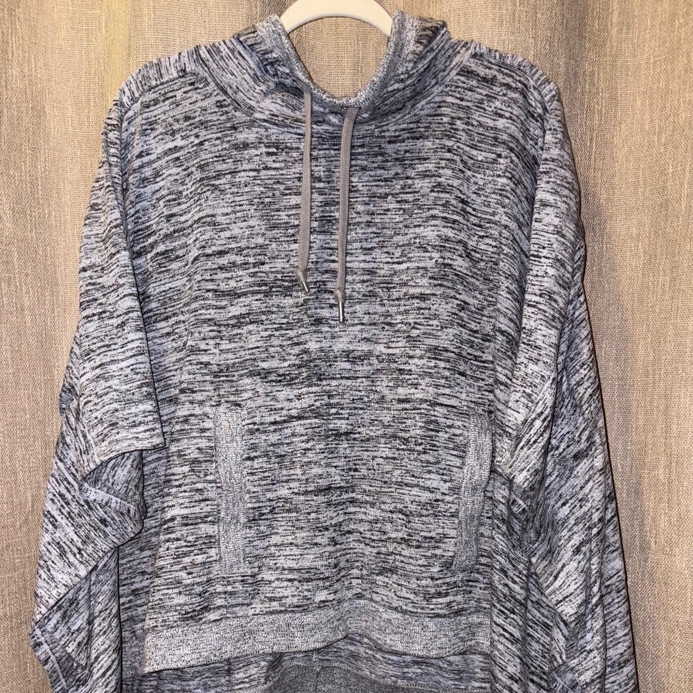Athleta | Women's Blissful Hooded Poncho, Heather Grey | Size M